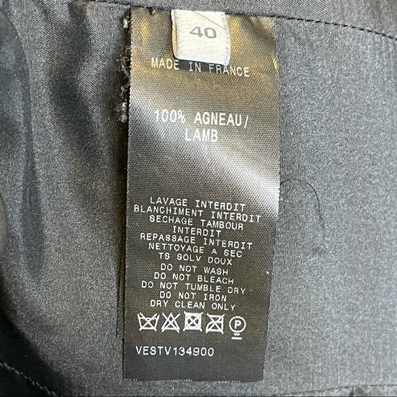 Thierry Mugler 🚩Host Pick🚩 slim edgy leather blazer - Picture 10 of 14